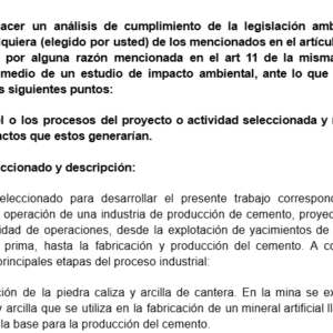 Legislación y Normativa Ambiental Proyecto Final