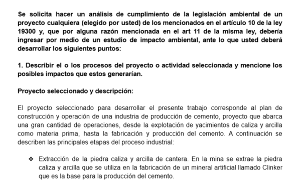 Legislación y Normativa Ambiental Proyecto Final
